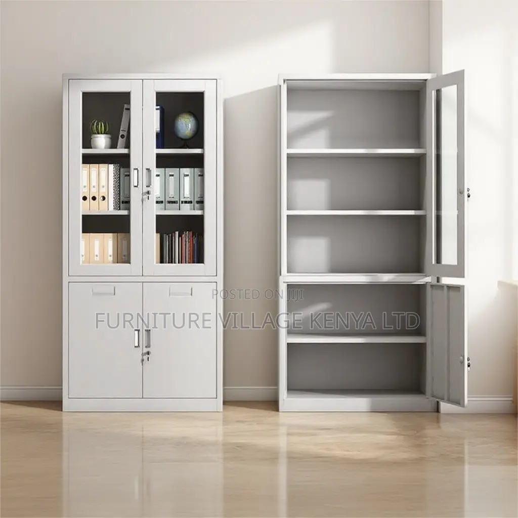 Office Cabinet; 2-door Metallic Filing Office Cabinet
