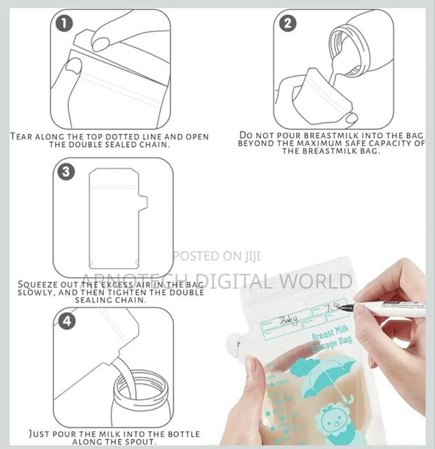 Breast Milk Storage Bags-30 Pieces Pack - thumbnail 5