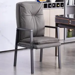 Office Chair; 4-leg Leather Conference Visitor Office Chairs