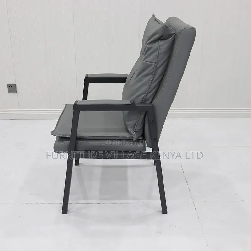Office Chair; 4-leg Leather Conference Visitor Office Chairs