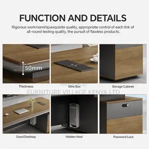 Office Desk; 1. 8m Modern Executive Office Desk