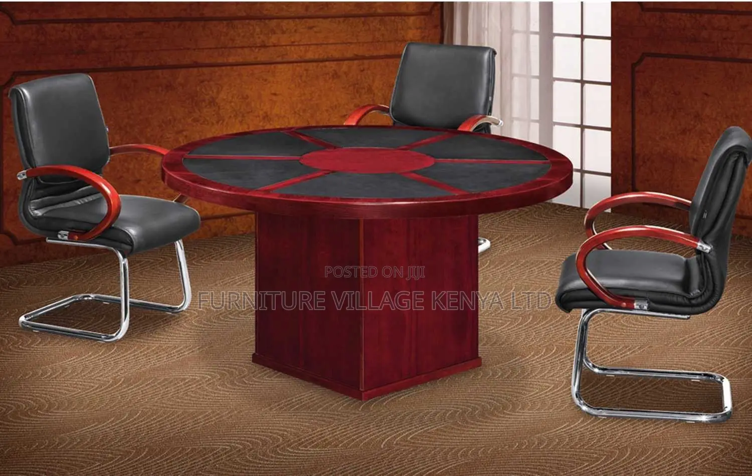 Conference Table; 1.2m Round Office Conference Table