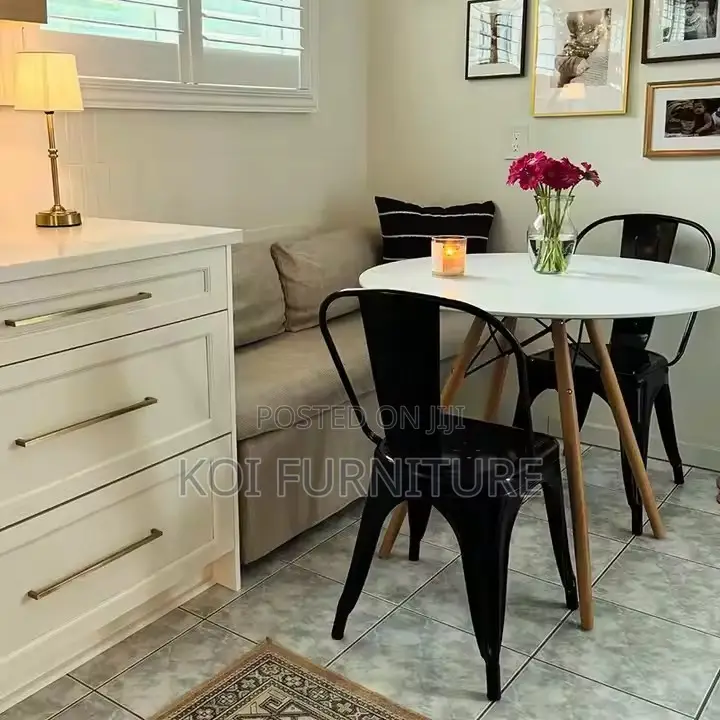 Dining Table; Home Round Modern Classic Wooden Dining Coffee Table