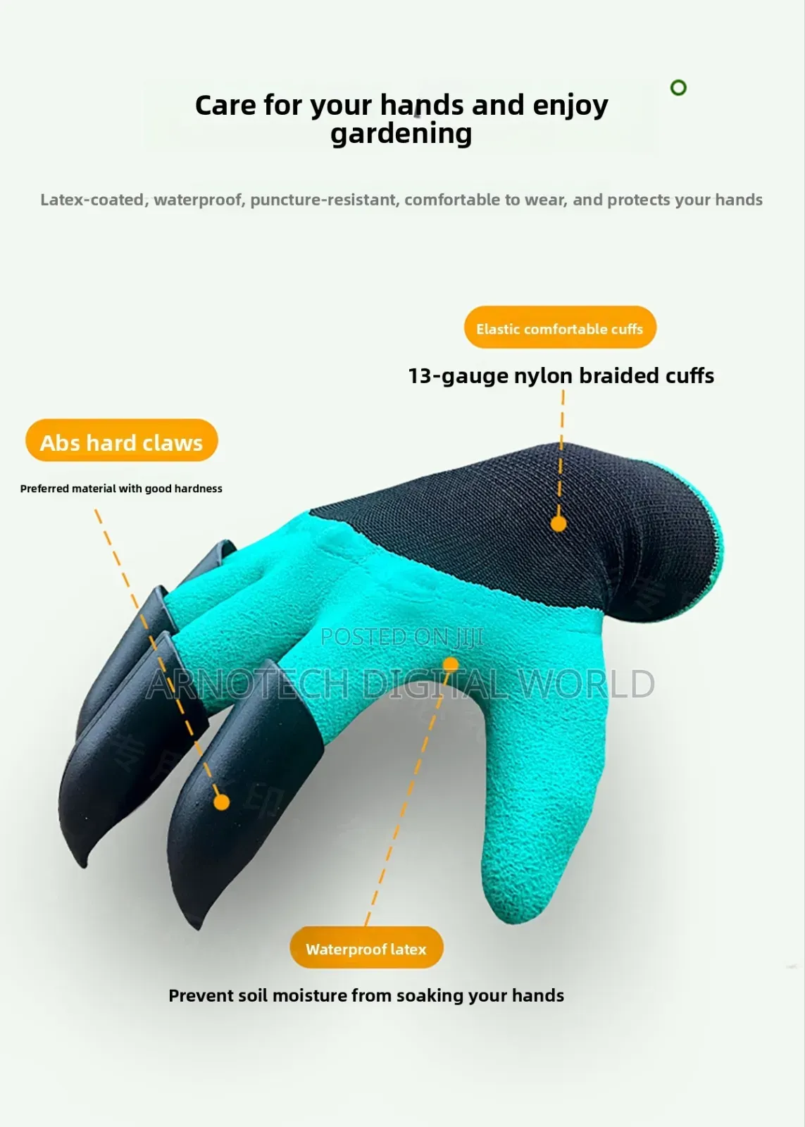 Gardening Gloves With Claws