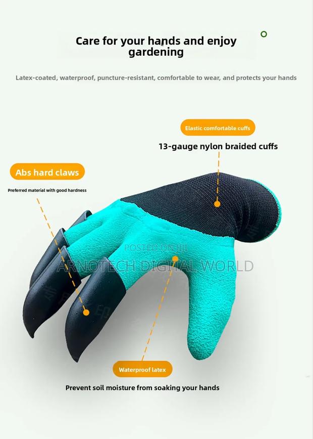 Gardening Gloves With Claws - thumbnail 5