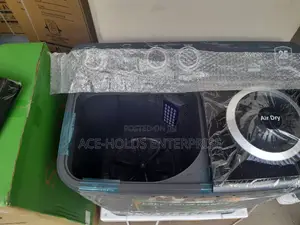 Wash and Spin - 10kgs Syinix Washing Machine, Twin Tub