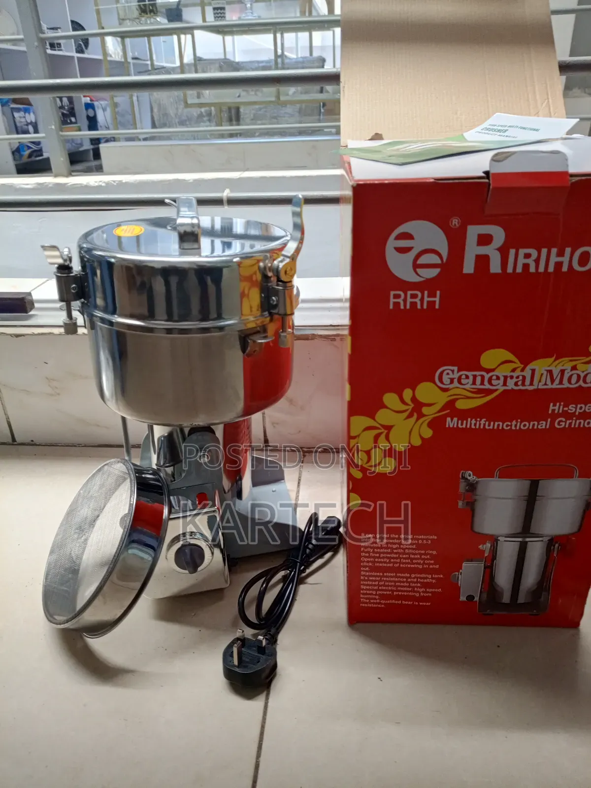 Ririhong 1000 Grams (1kg) Hi-Speed Multifunctional Grinder