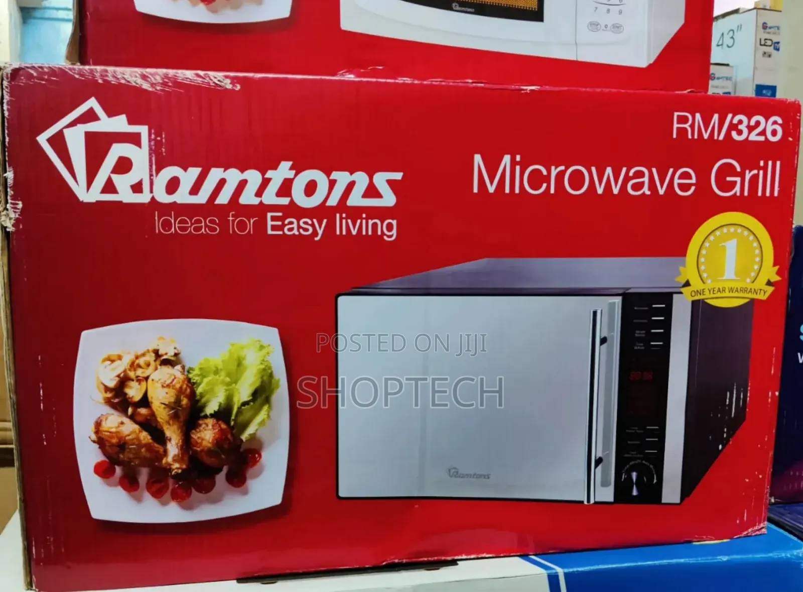 *Ramtons 25litres Microwave With Grill Rm326 (Silver)