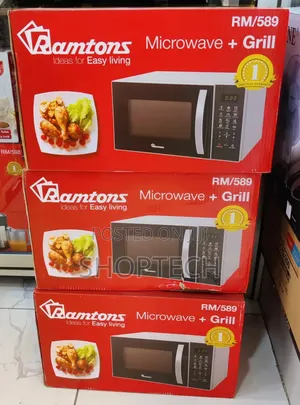 *Ramtons 23litres Rm589 Microwave With Grill Rm589 (Silver)