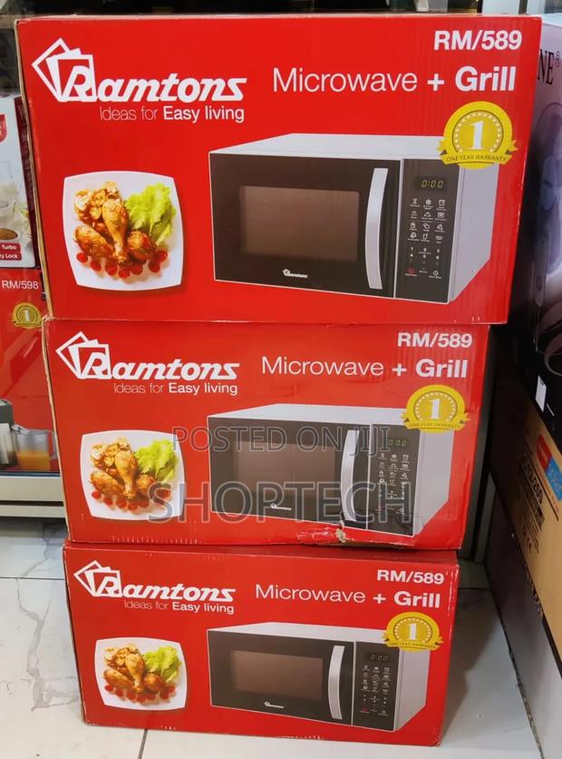 *Ramtons 23litres Rm589 Microwave With Grill Rm589 (Silver)