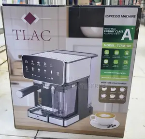 Tlac Espresso Coffee Machine Automatic Milk Frother, Cold Brew 1.8ltrs