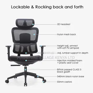 Office Chair; High Back Ergonomic Mesh Office Chair