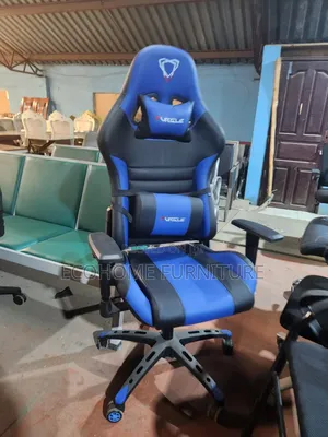 Orthopedic Gaming Chair Blue Black With Adjustable Hands