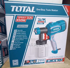 Total 450w Electric Corded Paint Spray Gun – 800ml HVLP Paint Sprayer
