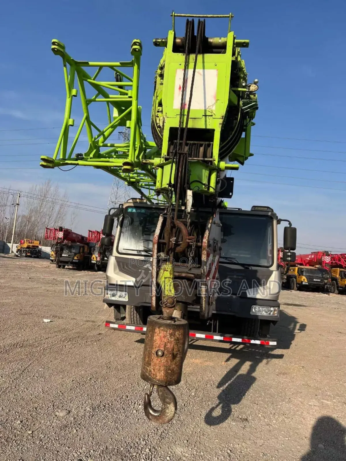 Transit Trailers With Cranes Are Ready for Jobs and Errands