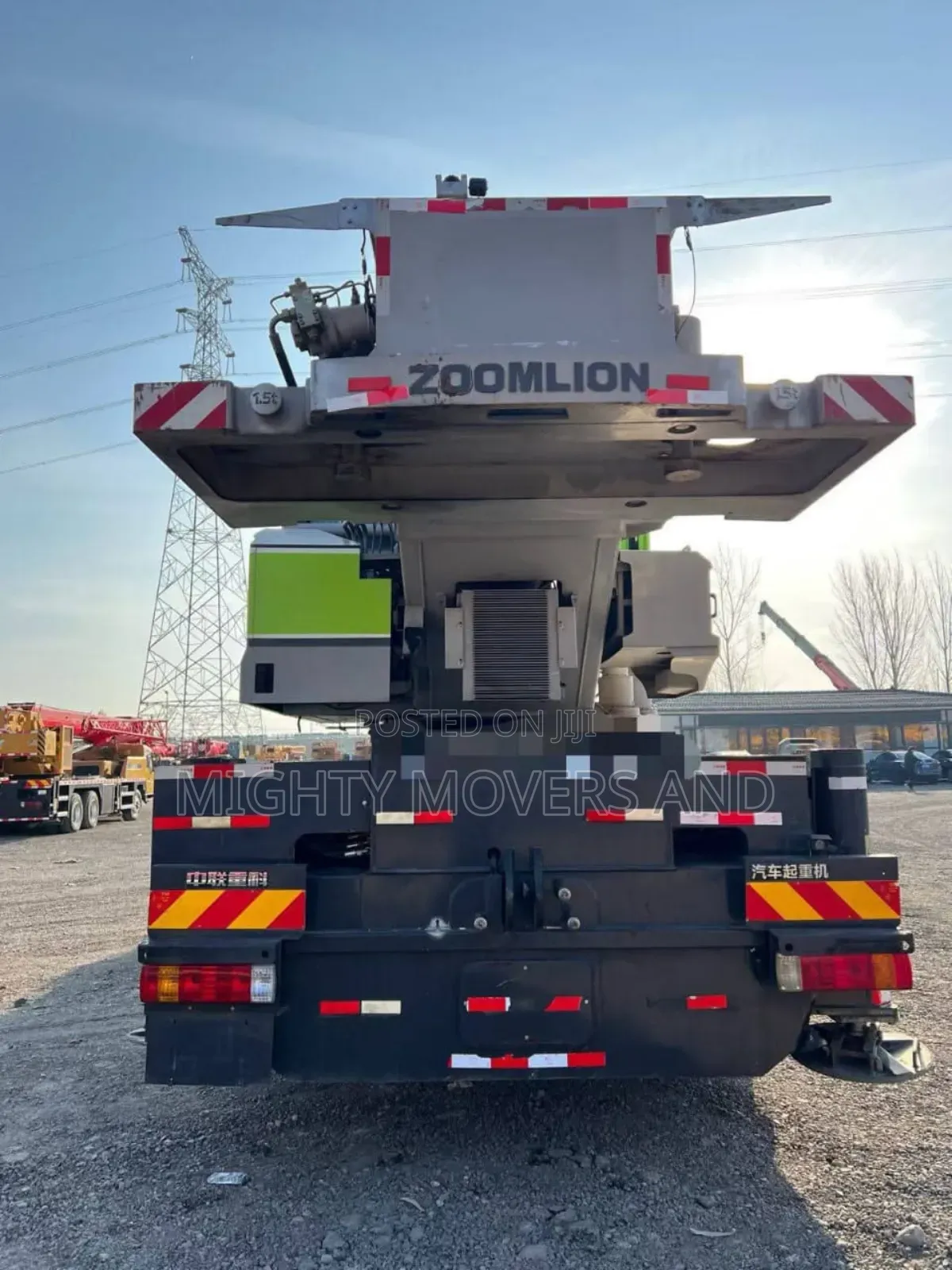 Transit Trailers With Cranes Are Ready for Jobs and Errands