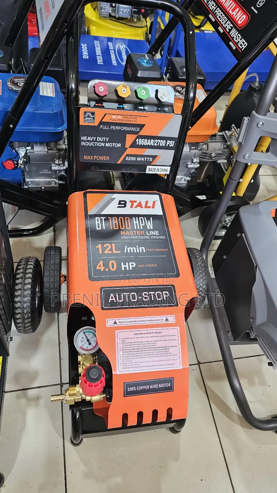 Btali Bt 1800 Hpw Master Line High Pressure Washer.