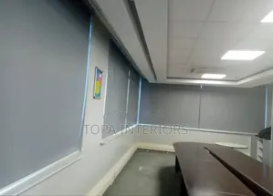 Premium Executive Grey Office Roller Blackout Window Blinds