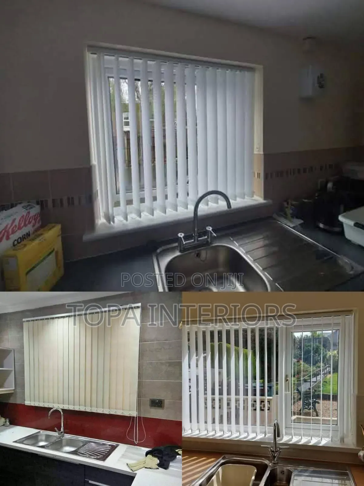 Home Decor Premium Vertical Kitchen Curtain Window Blinds