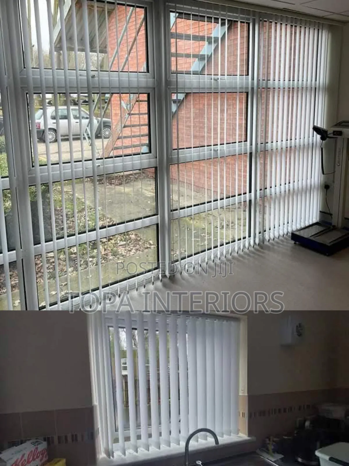 White Vertical Multipurpose Office Window Blinds