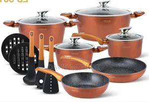 Edenburg 15pc Cookware Set(Burnt Orange)