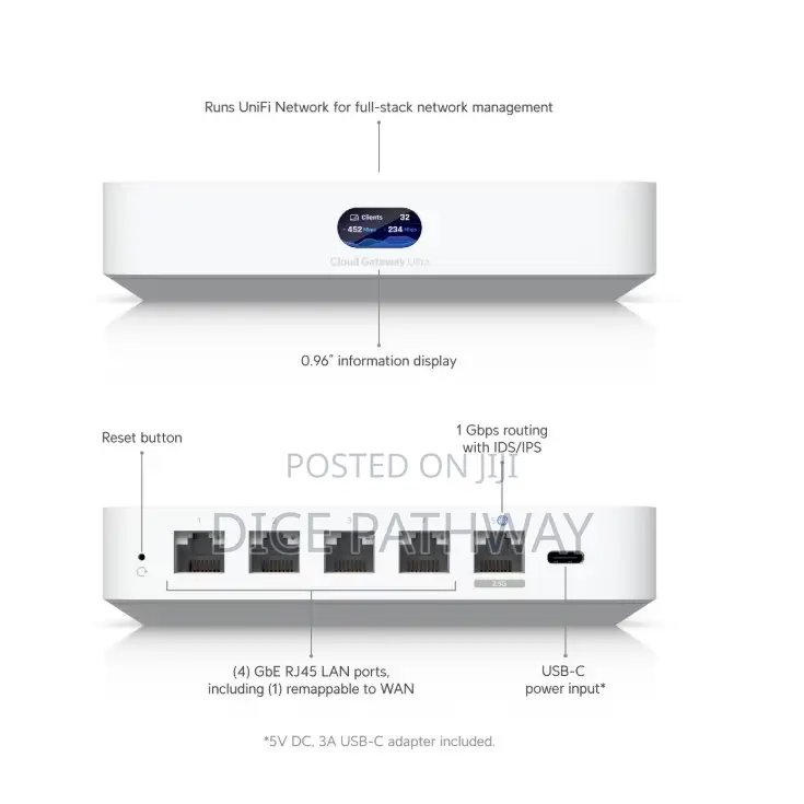 Ubiquiti Unifi Cloud Gateway Ultra (Ucg-Ultra)