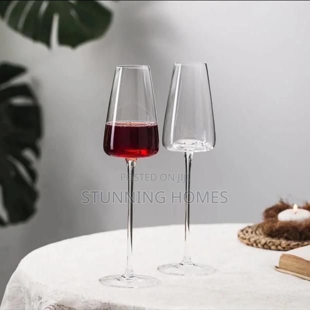 2pcs Set Long Stem Wine/ Champagne Glasses - thumbnail 4