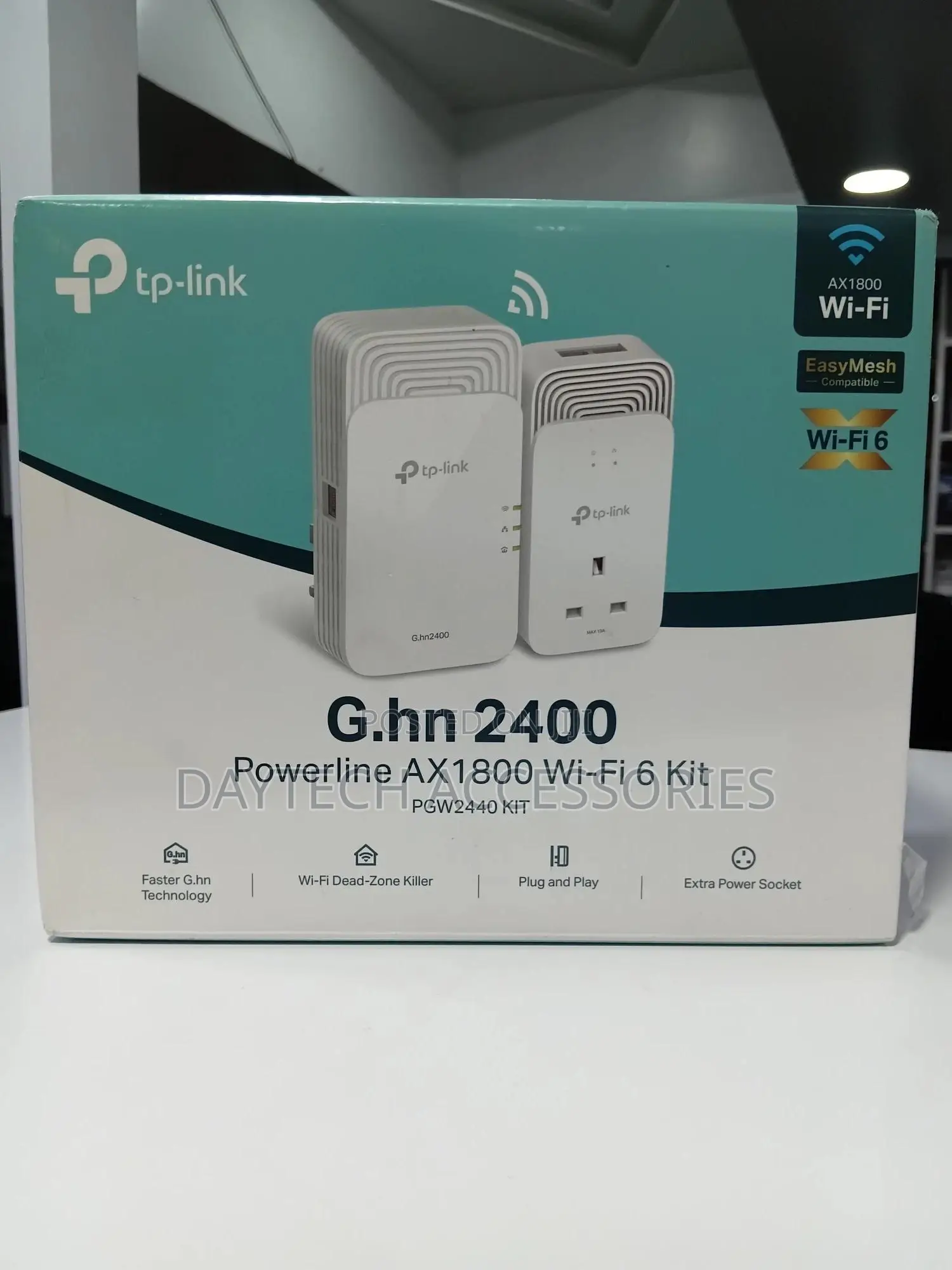 Tp-Link - Pgw2440 Kit G.Hn2400 Powerline Ax1800 Wi-Fi 6 Kit
