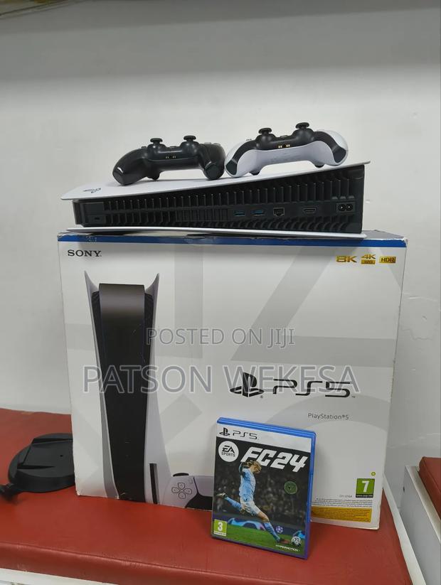 Ps5 Standard (Open Box With Gta 5,Fifa and Two Controllers) - thumbnail 4