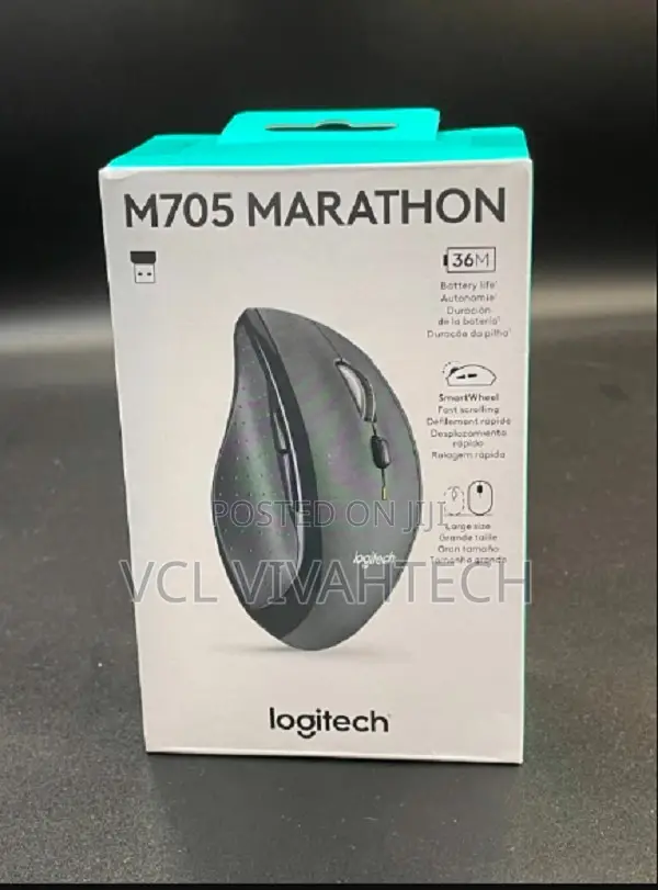 Logitech M705 Marathon Wireless Mouse Black