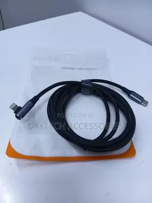 Braided Usb-C to Lightning Right Angled Charging Cable