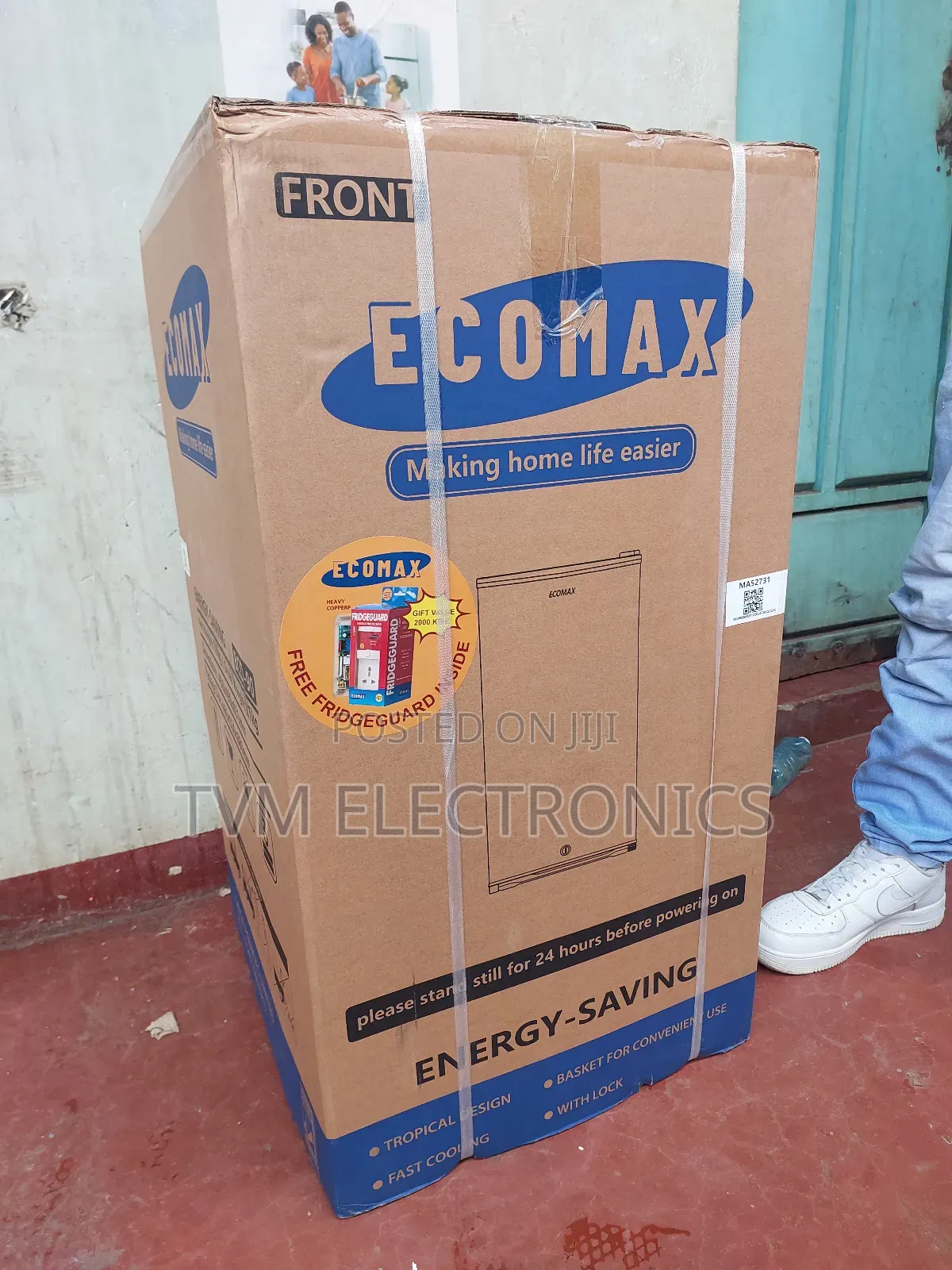 Ecomax 90 Litres Dark Silver Single Door Refrigerator With Freeguard