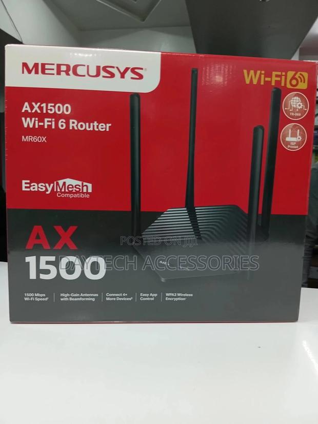 Mercusys Wi-Fi 6 Router Mr60x Ax1500 Wifi 6 Router