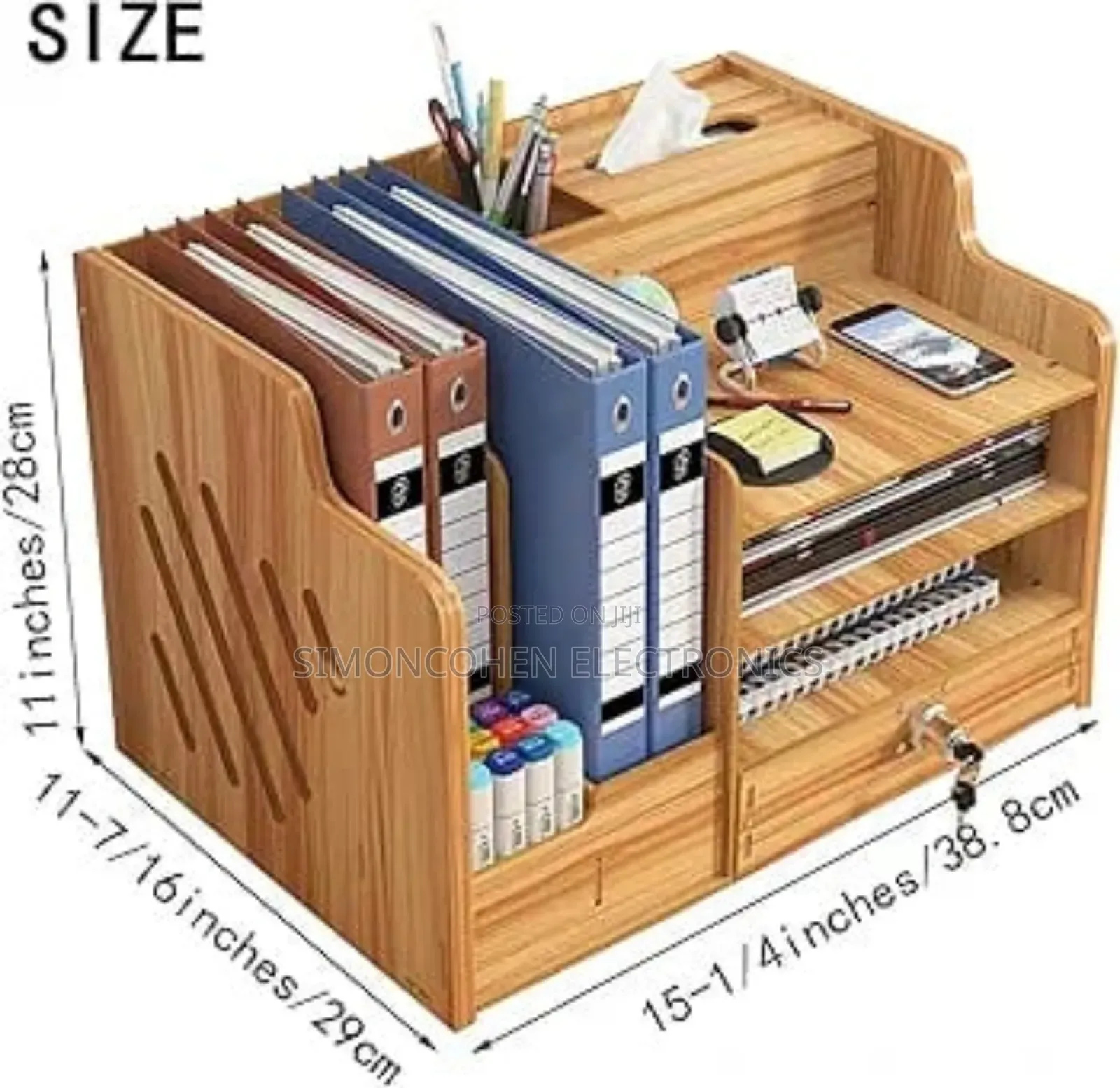 Bamboo Desk Organizer