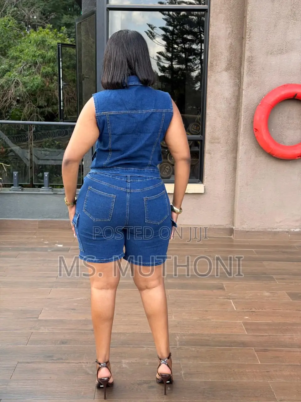 Ladies 2 Piece Denim Set