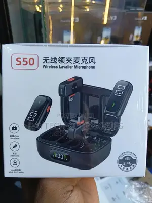S50 Wireless Lavalier Microphone Dual Receiver
