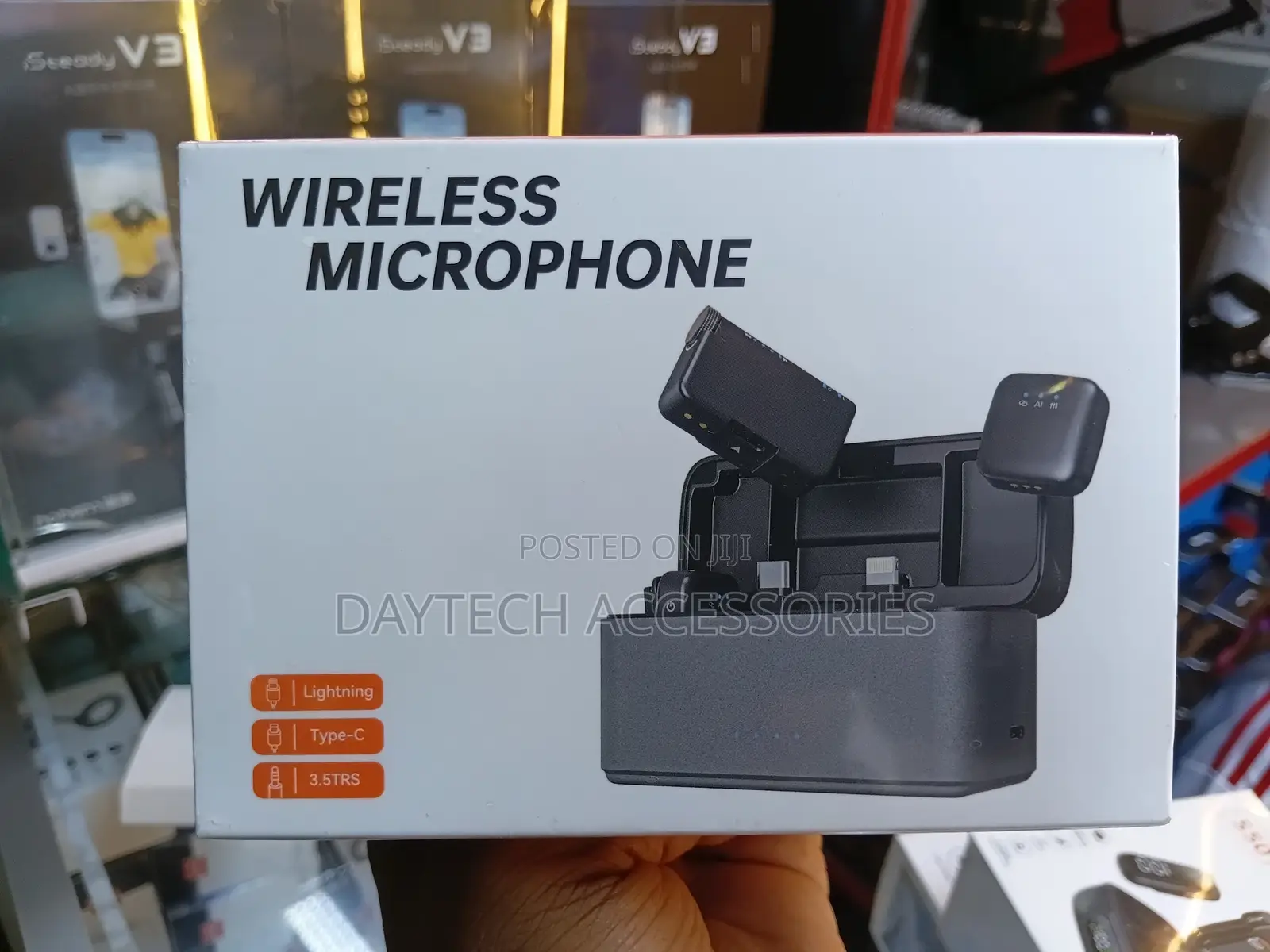 This Is a Wireless Lavalier Microphone System
