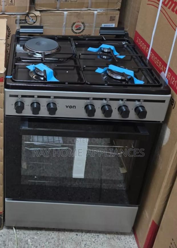 Von 60*60cm Cooker 3 Gas + 1 Electric Plate Standing Cooker