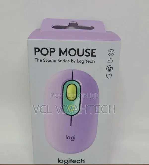 Logitech Wireless Pop Mouse With Emoji's