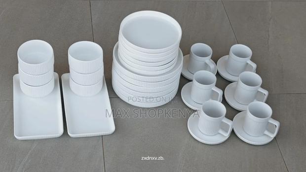 32pcs Matte European Porcelain Dinner Set