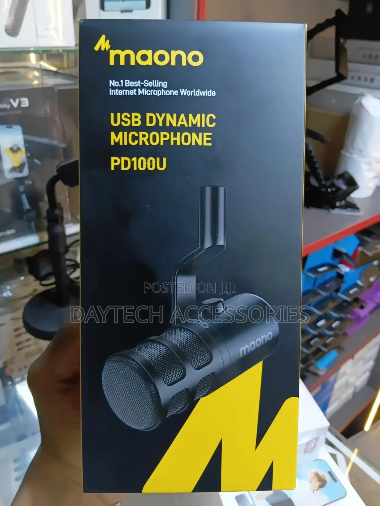 Maono Pd100u Usb Dynamic Microphone for Podcast Recording.