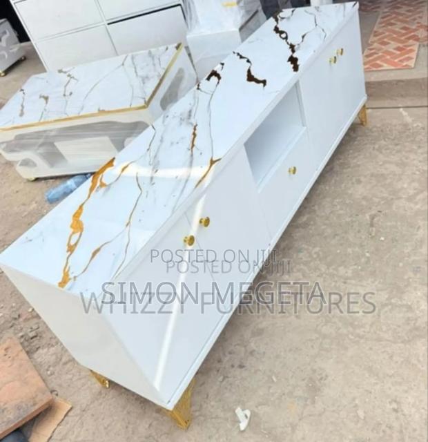 Tv Stand White 6fts - main view