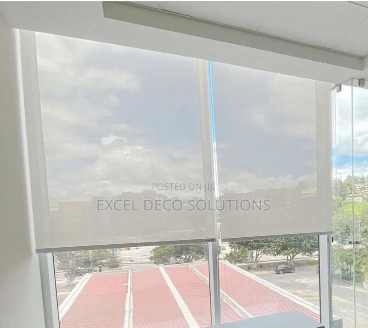 Sunscreen Blinds With Elegant Modern Window Finish