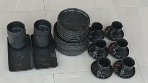 Black 32 PCS Dinner Set