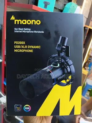 Maono Pd200x Usb/XLR Podcast Dynamic Microphone (Black)