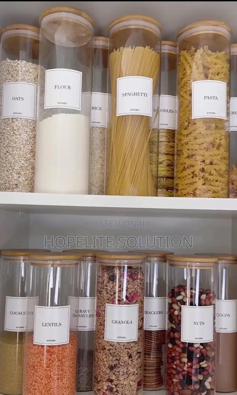Spaghetti Glass Storage Containers