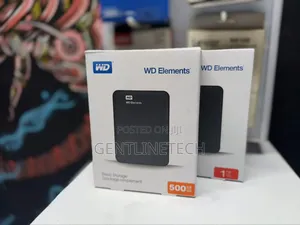 Western Digital 500gb External Hard Drive With Protective Case