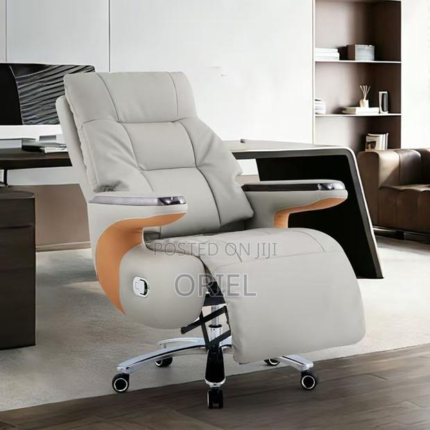 Office Chair : Executive Reclining Ergonomic Office Leather Chair