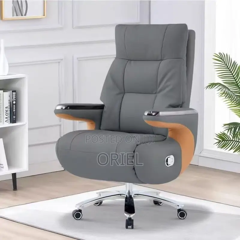 Office Chair : Executive Reclining Ergonomic Office Leather Chair