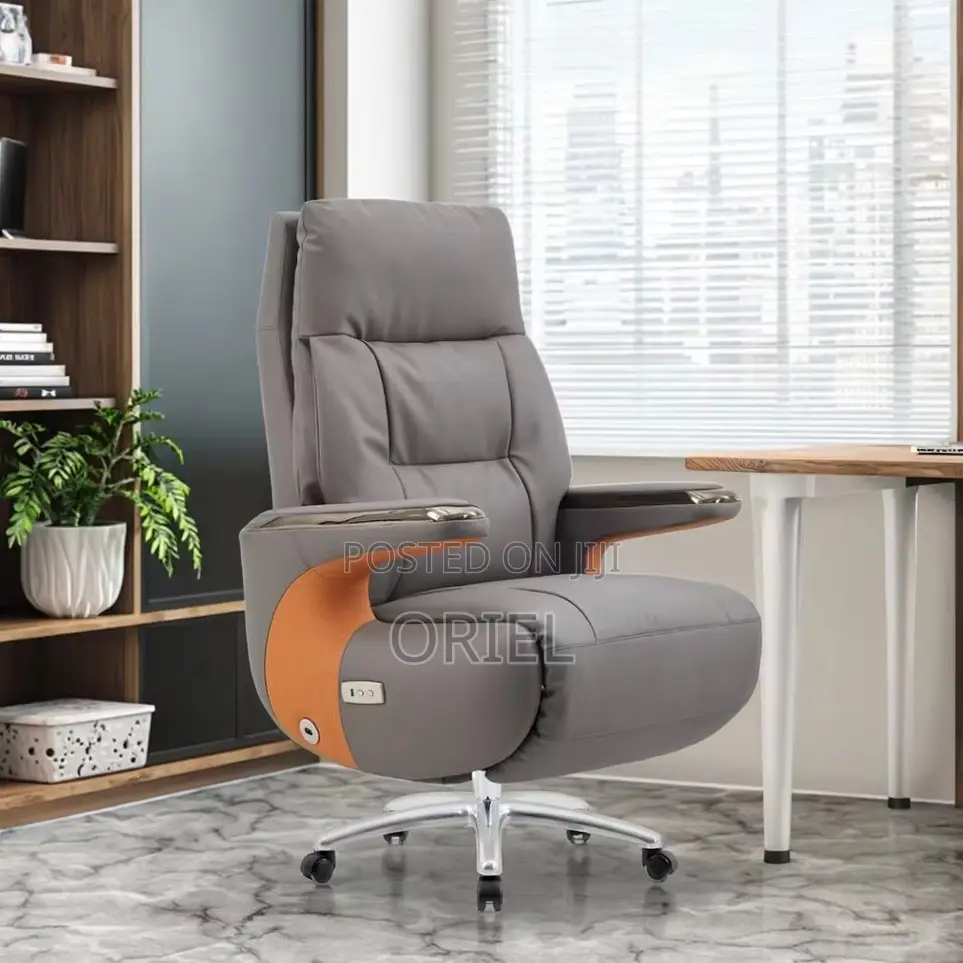 Office Chair : Executive Reclining Ergonomic Office Leather Chair